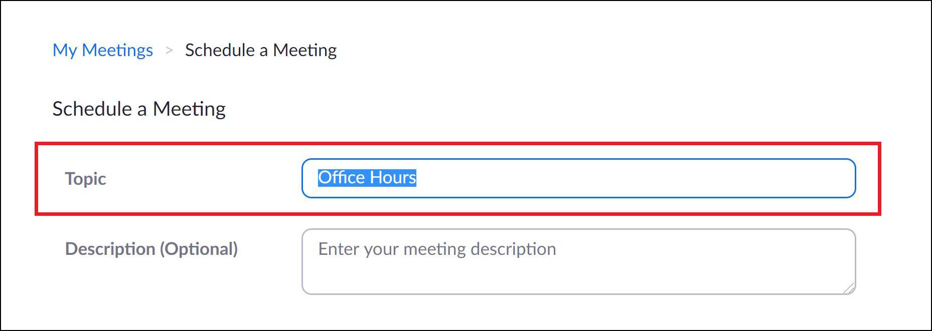 How to Setup Virtual Office Hours via the Zoom Portal IT Assistance